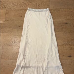 Princess Polly Cream Maxi Skirt